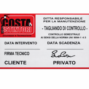 Tagliando di Controllo UNI9994