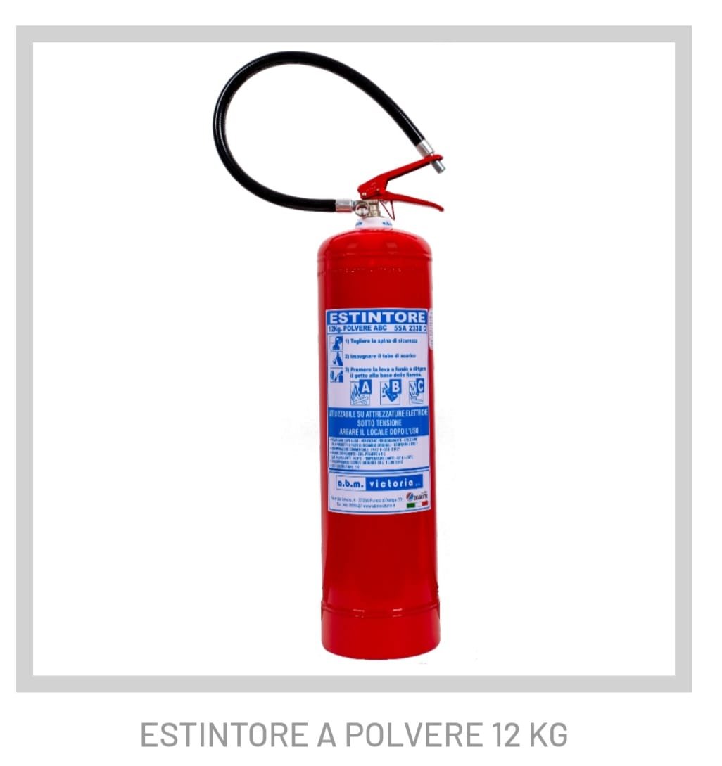 ESTINTORE A POLVERE 12 KG