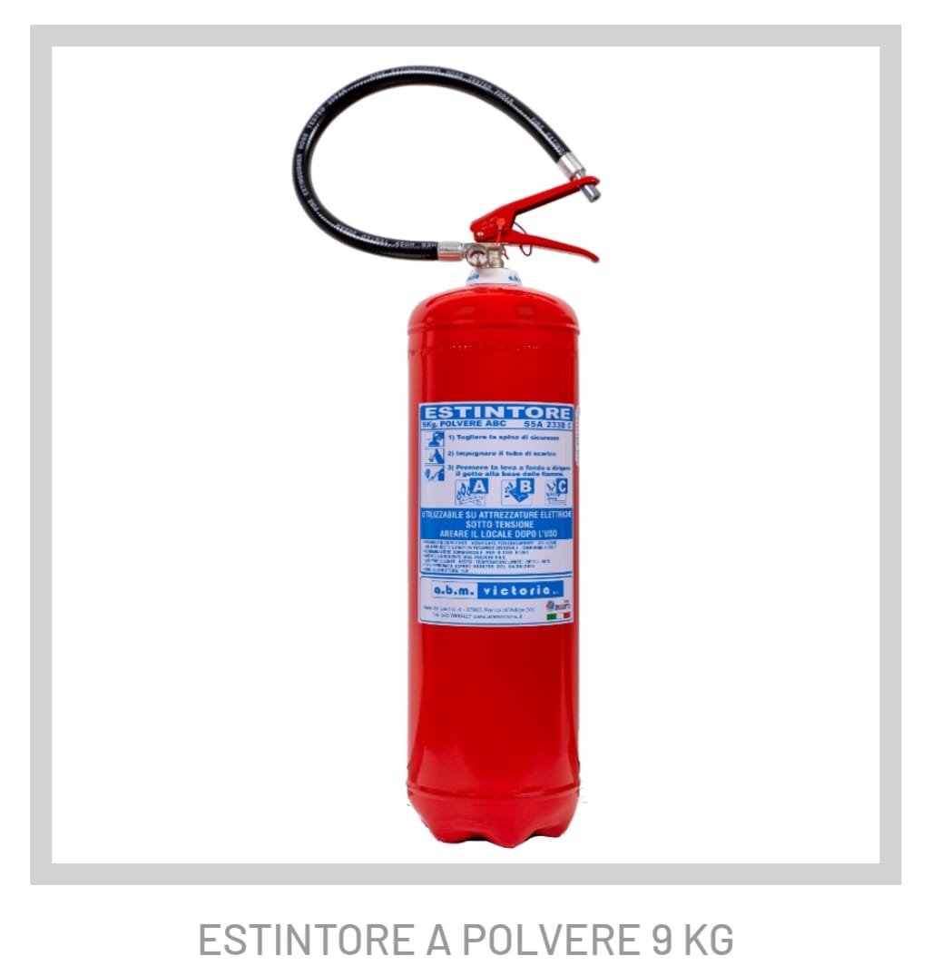 ESTINTORE A POLVERE 9 KG