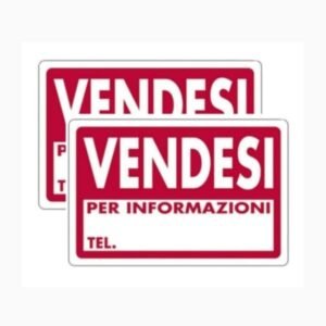 2 CARTELLI SEGNALETICI IN PLASTICA 20X30 VENDESI IMBUSTATO SINGOLARMENTE